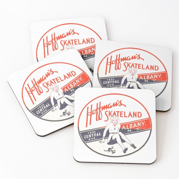 Item preview, Hoffmans Skateland Albany New York Roller Skating Rink Sticker Decal Label Design 2 designed and sold by tislord.