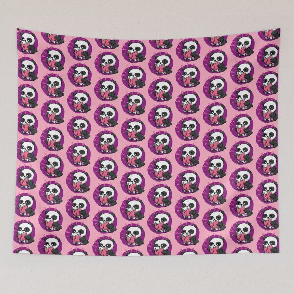 Item preview, Pretty Panda Bear - Panda Reading a Book designed and sold by CMB-Editing.