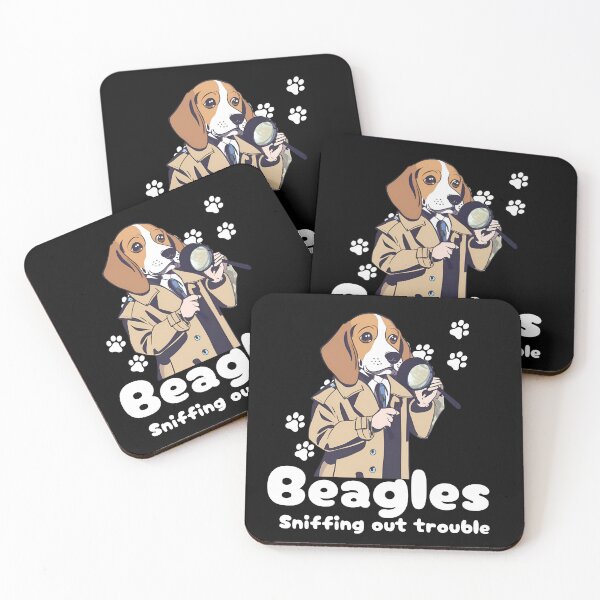 Item preview, Beagle Sniffing Out Trouble - Detective Dog Design designed and sold by JCRockDesign.