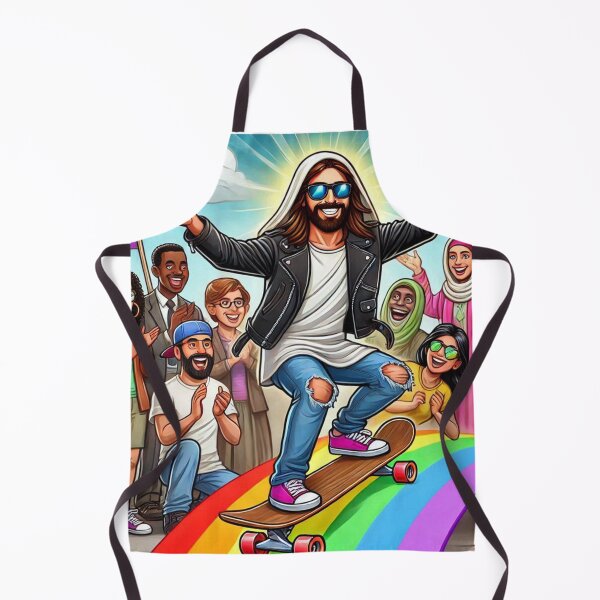 Item preview, Jesus Riding a Skateboard designed and sold by JesusClub.