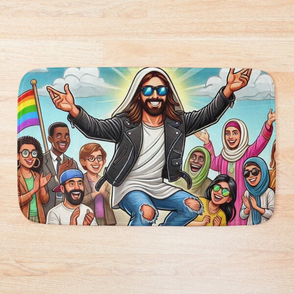 Item preview, Jesus Riding a Skateboard  designed and sold by JesusClub.