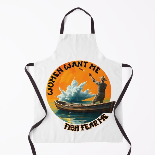Item preview, Women Want Me Fish Fear Me – Dynamic Fishing in Acrylic Circle designed and sold by NudnaGrafika.