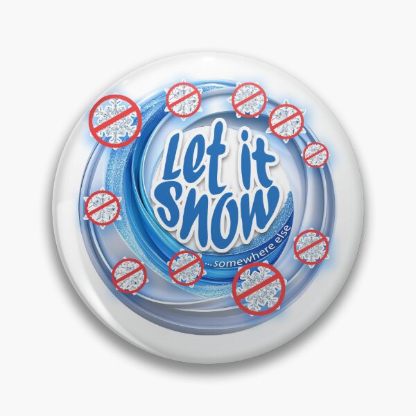 Item preview, Let It Snow ... somewhere else circular swirl and (X) snowflakes designed and sold by RichDesignPro.