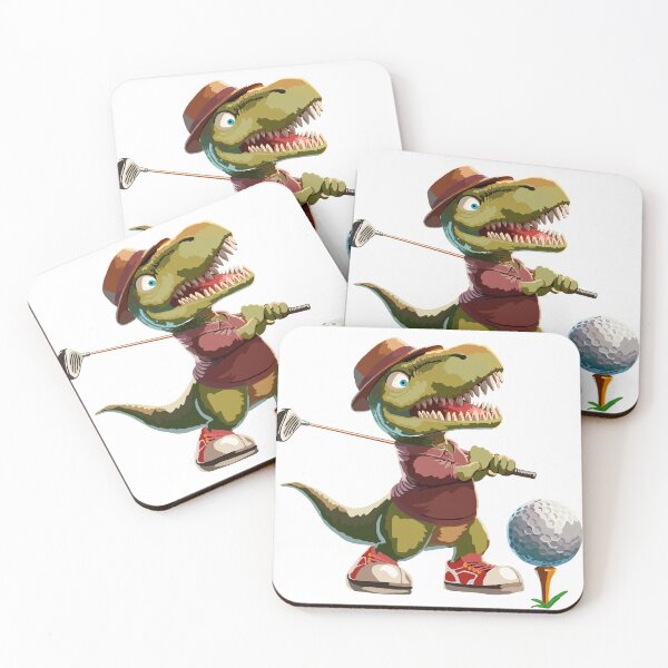 Item preview, Tyrone T-Rex Goes Golfing designed and sold by KlakkDrawsStuff.