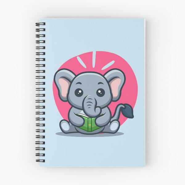 Aperçu de l'œuvre Éléphant bibliothécaire - Éléphant lisant un livre créée et vendue par CMB-Editing.
