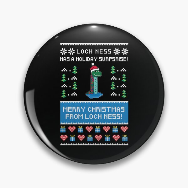Item preview, Cryptid Ugly Christmas Loch Ness designed and sold by Getup-clothing.