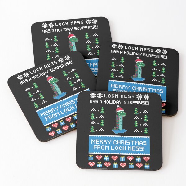 Item preview, Cryptid Ugly Christmas Loch Ness designed and sold by Getup-clothing.