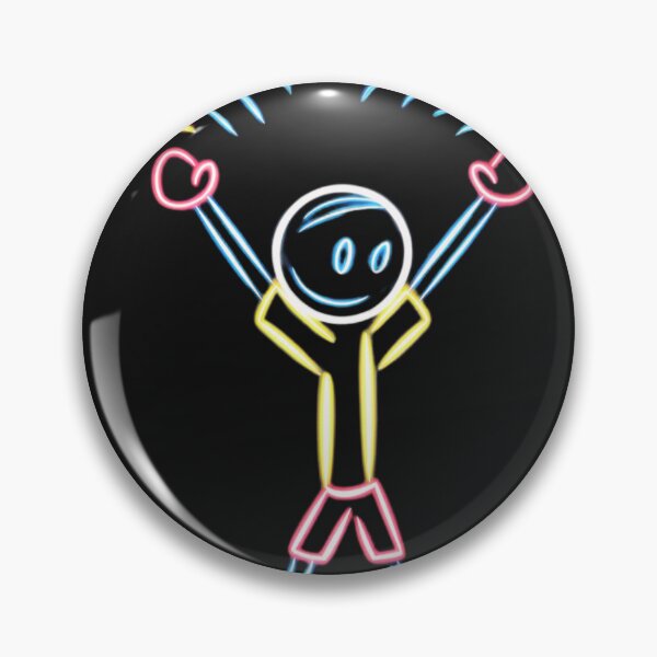 Item preview, A stick figure with neon colors. designed and sold by aipaint.