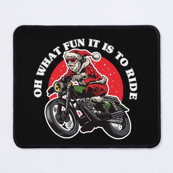 Item preview, Oh what fun it is to ride - Santa on a motorbike designed and sold by messy-nessie.
