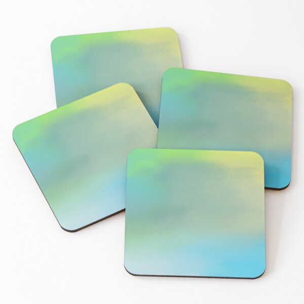 Item preview, Soft Gradient Abstract Artwork in Green, Blue, and Yellow designed and sold by Beautiful art store.
