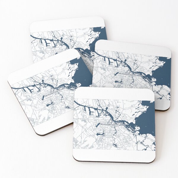 Item preview, Map of Amsterdam City, Netherlands designed and sold by mapsgallery.
