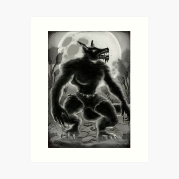 Item preview, werewolf designed and sold by rubensrochaarts.