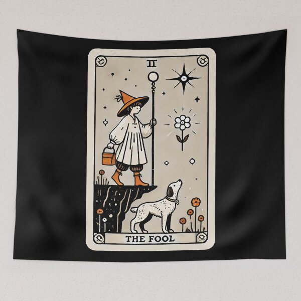 Item preview, The Fool Tarot Card designed and sold by LizzyLooDoo Designs.