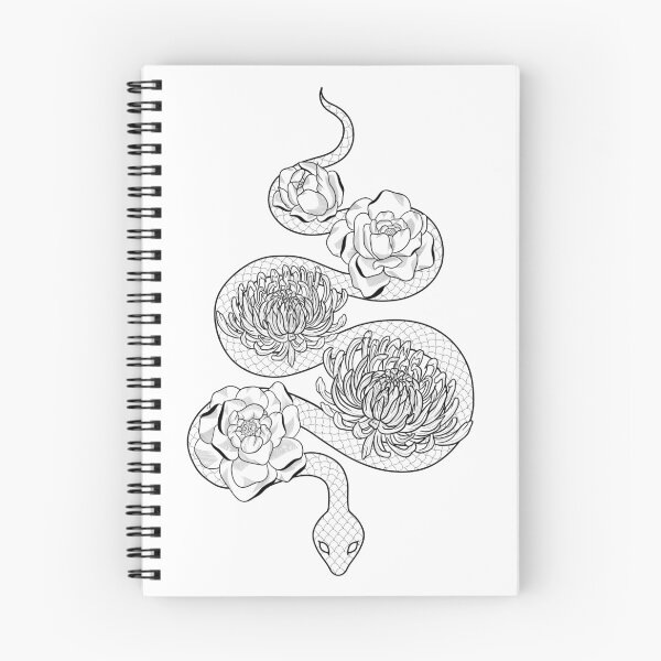 Artikelvorschau, Schlangen & Blumen entworfen und verkauft von flowwithvirgo.