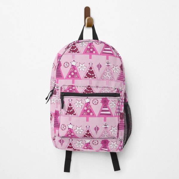 Item preview, Pink Christmas Trees Christmas Print designed and sold by Sharon Schwalbe.