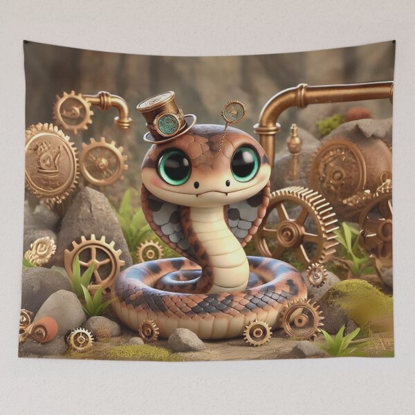 Item preview, Steampunk Mamushi Snake designed and sold by Sillytoe.