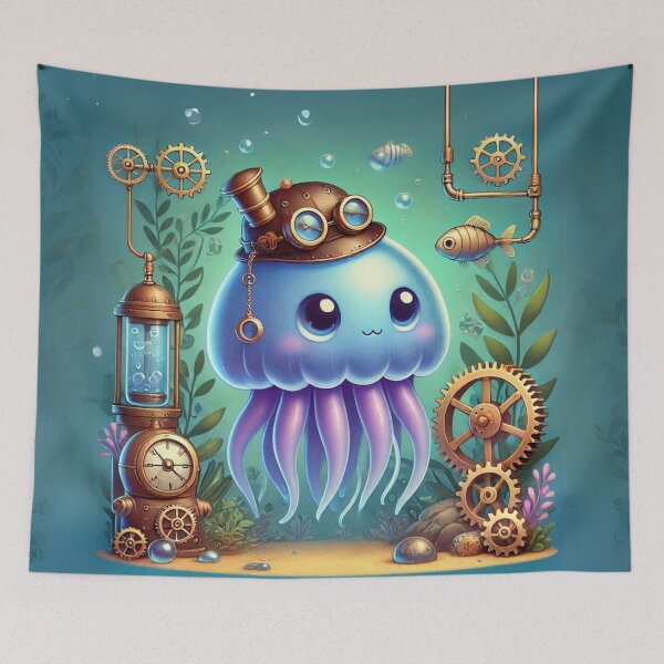 Item preview, Steampunk Man of War Jellyfish designed and sold by Sillytoe.