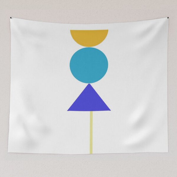 Item preview, Abstract Geometric Shape Composition in Bold Colors designed and sold by Beautiful art store.