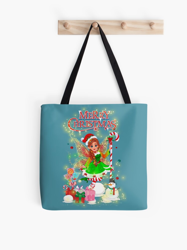 Thumbnail 1 of 2, Tote Bag, The Fairy Merry Christmas~ Where Holiday Magic Meets Fairy Style! designed and sold by FairyBookClub.