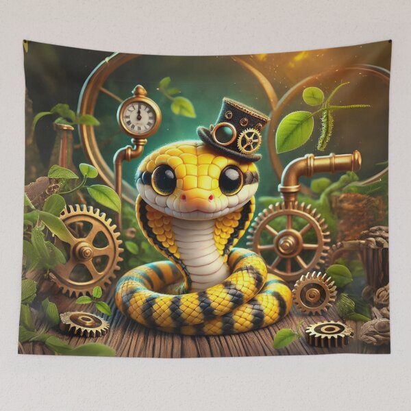 Item preview, Steampunk Mandarin Rat Snake designed and sold by Sillytoe.