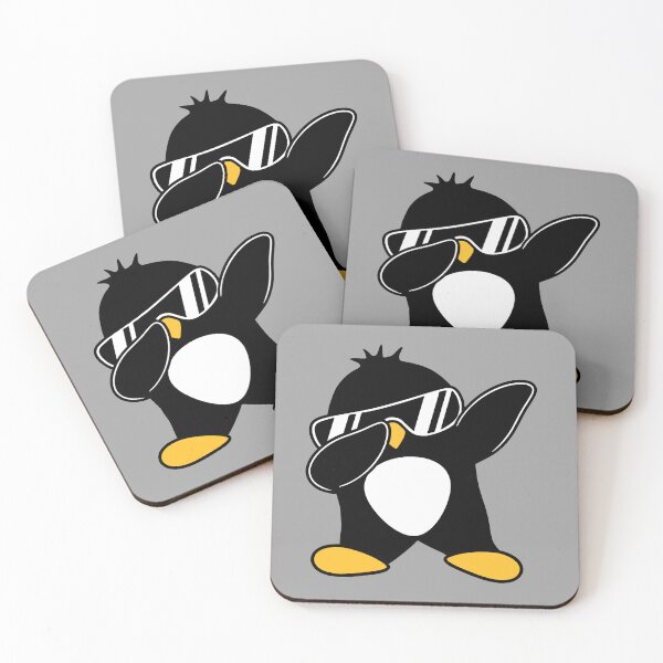 Item preview, Dabbing Penguin Dab Dance Pose Party Black Sunglasses designed and sold by shirt-o-mat.