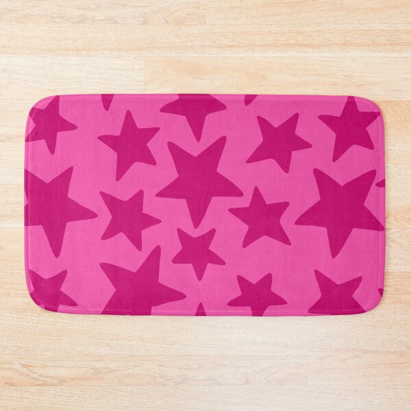Item preview, Hot Pink Wonky Stars designed and sold by STUDIO MORE Los Angeles.