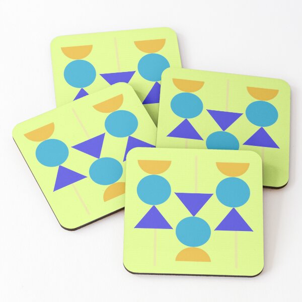 Item preview, Abstract Geometric Shape Composition in Bold Colors designed and sold by Beautiful art store.