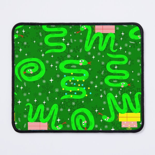Item preview, christmas snakes xmas lights snowflakes green designed and sold by Gossip Rag.