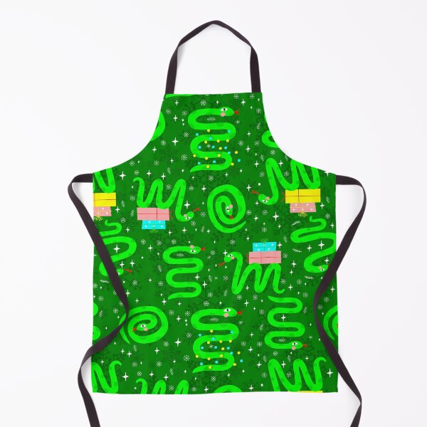 Item preview, christmas snakes xmas lights snowflakes green designed and sold by Gossip Rag.
