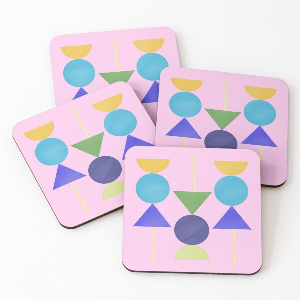 Item preview, Abstract Geometric Shape Composition in Bold Colors designed and sold by Beautiful art store.