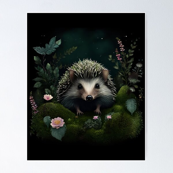 Item preview, Enchanted forest hedgehog  designed and sold by VioletSky-Arts.
