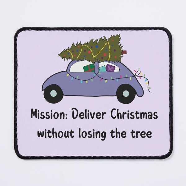 Item preview, Car on a Christmas mission designed and sold by CheylaDesigns.