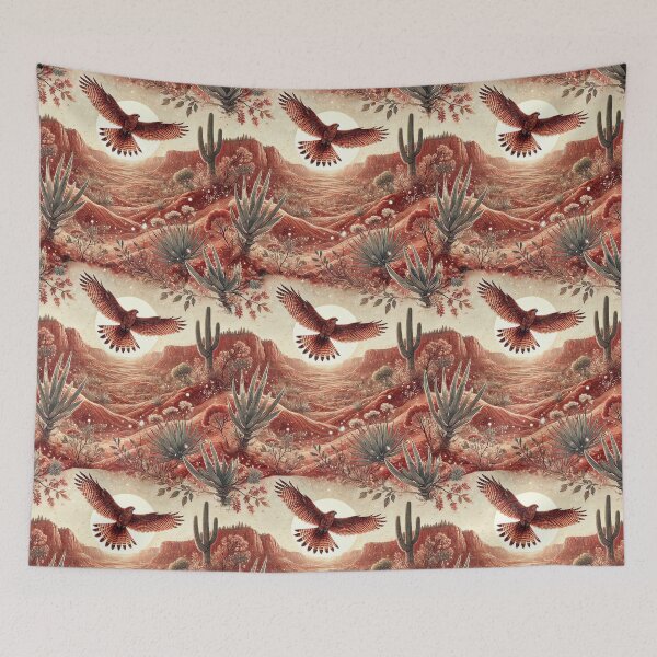 Item preview, Red-Tailed Hawk Dances Above The Canyon designed and sold by Flower Songs.