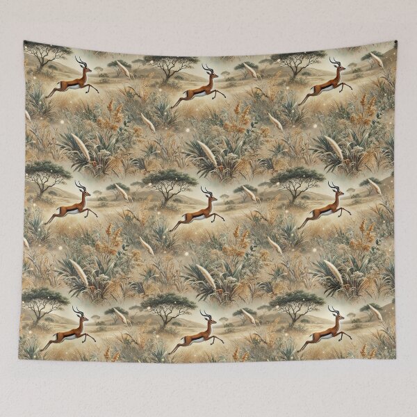 Item preview, Gazelle Leaps designed and sold by Flower Songs.