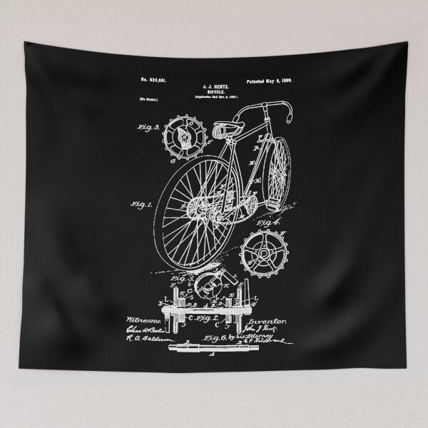 Artikelvorschau, Fahrrad Patent Weiß entworfen und verkauft von Luve Store.
