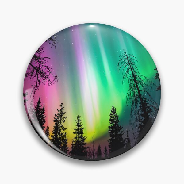Item preview, Aurora Over Forest Skies designed and sold by Exodoi.