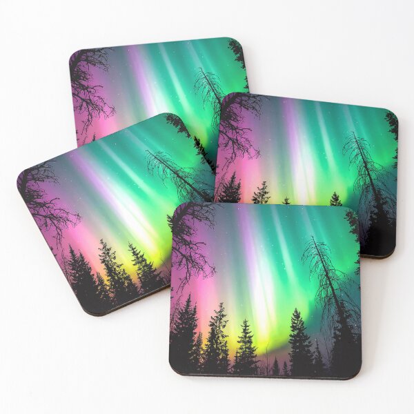 Item preview, Aurora Over Forest Skies designed and sold by Exodoi.