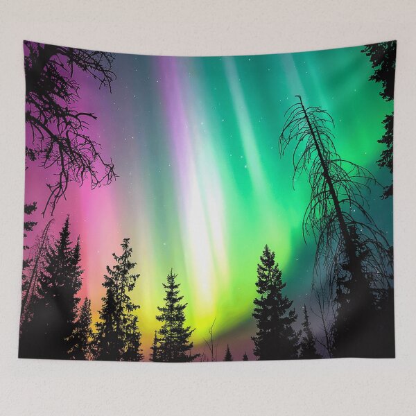 Item preview, Aurora Over Forest Skies designed and sold by Exodoi.