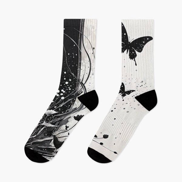 Item preview, Monochrome Floral Elegance designed and sold by bloorose.