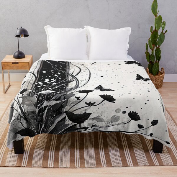 Item preview, Monochrome Floral Elegance designed and sold by bloorose.