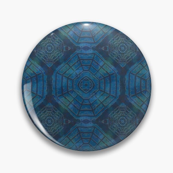 Item preview, Chinese Medallion V3 - Blue Intense designed and sold by Carina Parry Studios.