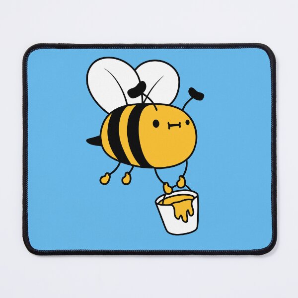 Item preview, Fat flying bumblebee bee carrying a honey bucket designed and sold by shirt-o-mat.