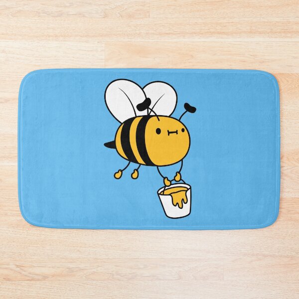 Item preview, Fat flying bumblebee bee carrying a honey bucket designed and sold by shirt-o-mat.