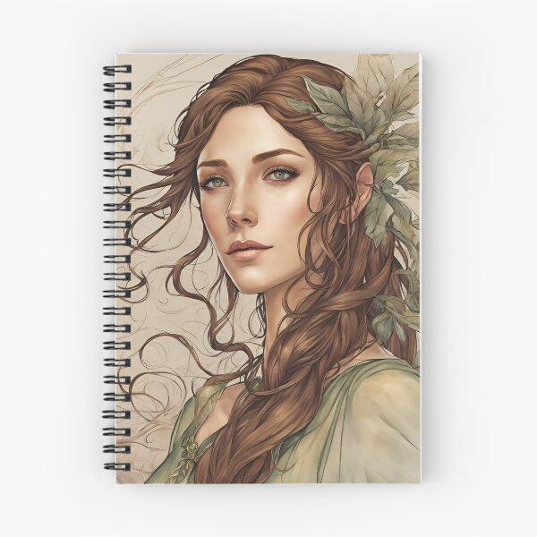 Item preview, Warm Braun Elf, Elf girl, Girl, Anime, fantasy, astarion girl, magic, designed and sold by GOLDENGARDENART.