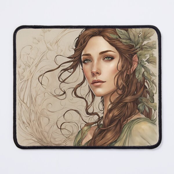 Item preview, Warm Braun Elf, Elf girl, Girl, Anime, fantasy, astarion girl, magic, designed and sold by GOLDENGARDENART.