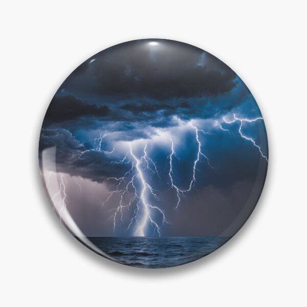 Item preview, Uderzenie pioruna nad oceanem designed and sold by Tomster104.