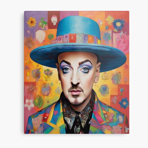 Item preview, "Psychedelic George: 80s Pop Culture Reverie" designed and sold by Artisticanvas.