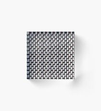 Ruth Bader Ginsburg Pattern Acrylic Block