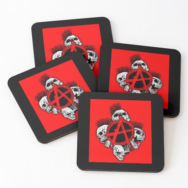 Item preview, Anarchy Skull with Mohawk - Print designed and sold by Earth Nature Creations.
