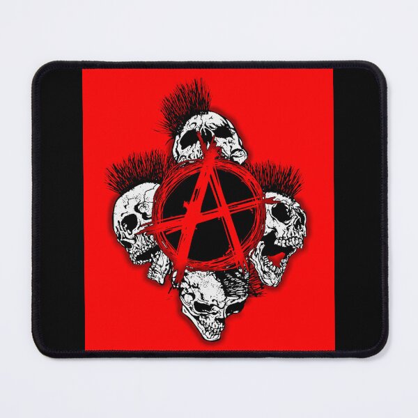 Item preview, Anarchy Skull with Mohawk - Print designed and sold by Earth Nature Creations.